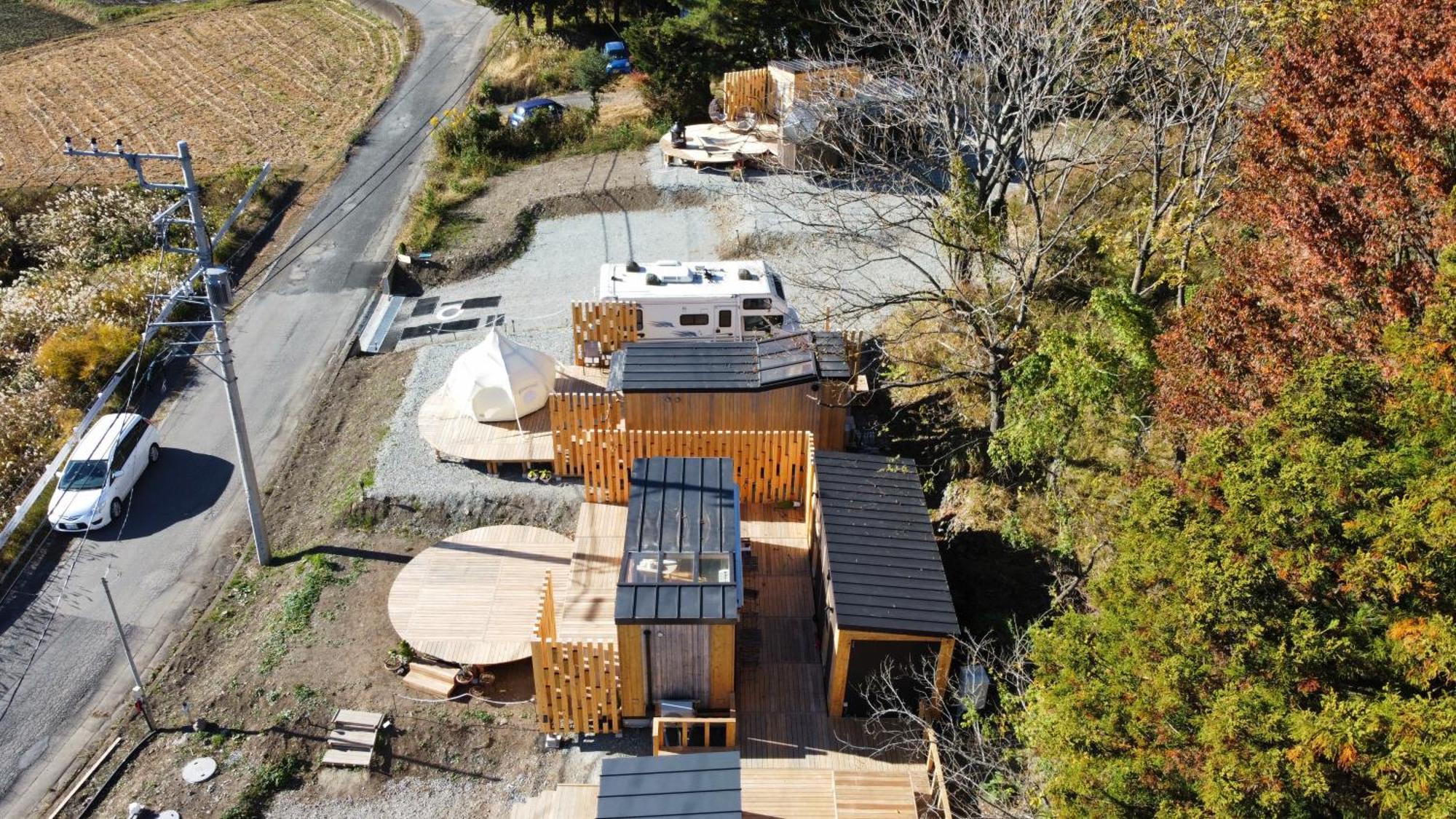 מלון פוג'יקאוואגוצ'יקו Fuji Dome Glamping מראה חיצוני תמונה