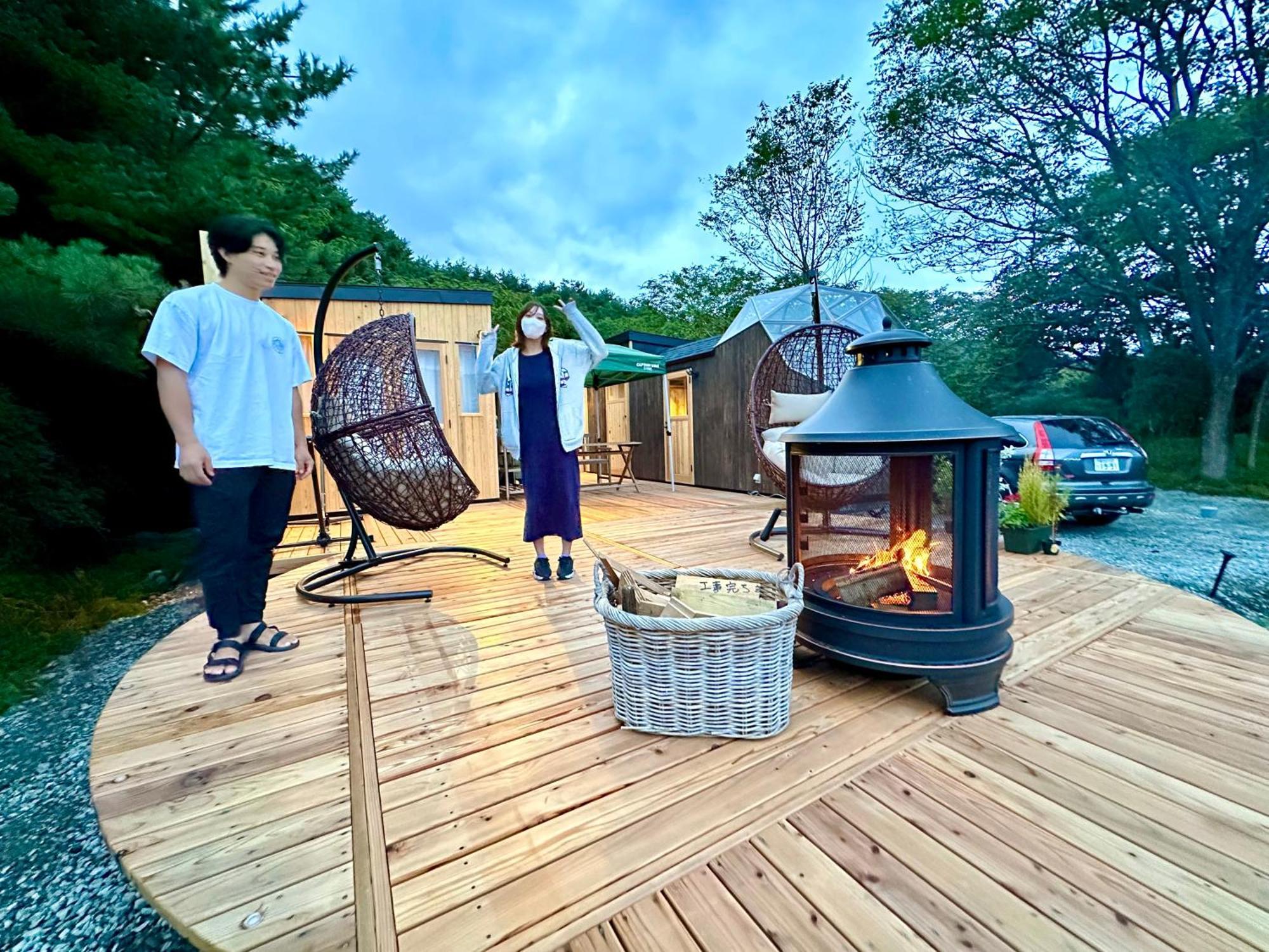 מלון פוג'יקאוואגוצ'יקו Fuji Dome Glamping מראה חיצוני תמונה