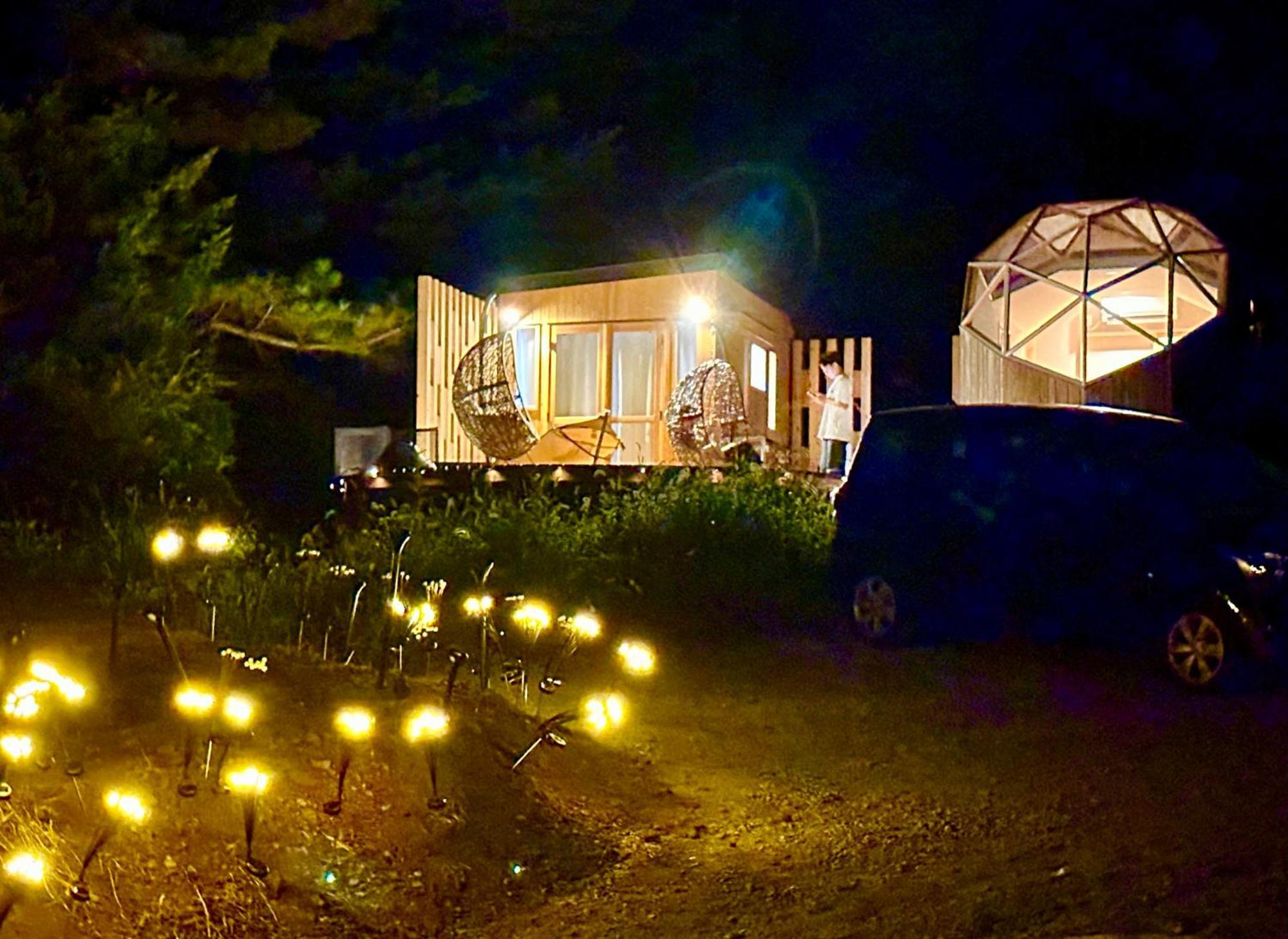 מלון פוג'יקאוואגוצ'יקו Fuji Dome Glamping מראה חיצוני תמונה